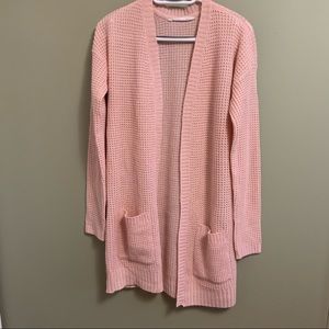 Baby pink cardigan with pockets